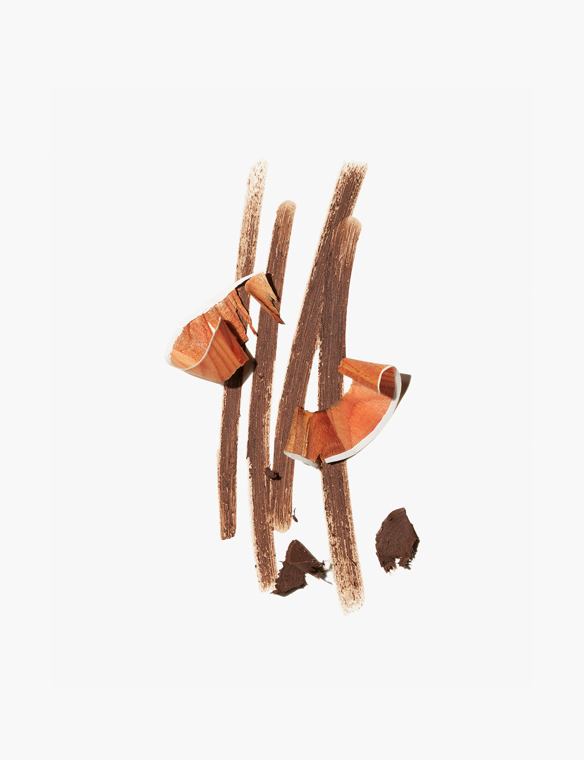 A swatch of Jones Road Beauty's The Brow Pencil in the shade, Light Brunette